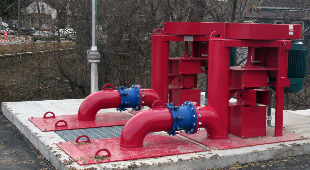 Two Crisafulli Vertical Pumps at Customer site.