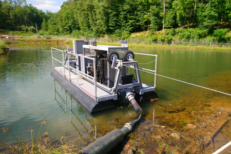 RDF-50 on site in PA with floating discharge