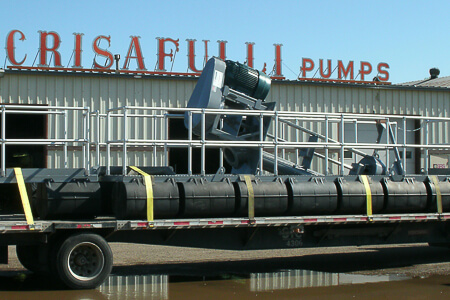 Crisafulli Platform with pump loaded for shipment