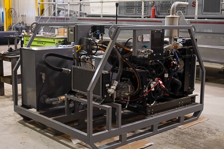 Skid Mounted Diesel to Hydraulic Power Unit
