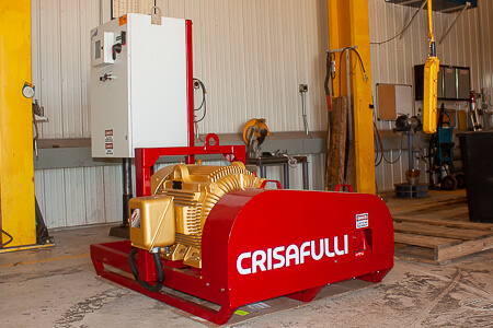 Skid mounted Electric Power to PTO Unit