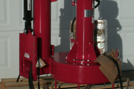 Submersible hydraulic pump with hydraulic slurry gate