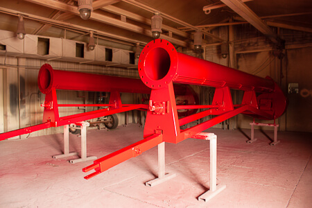 Trailer Pumps in the paint room