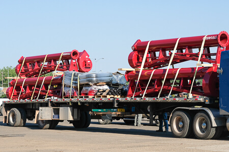 Crisafulli Trailer Pumps loaded on truck
