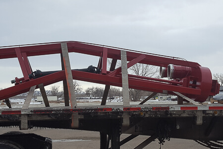 Crisafulli 3pt hitch pump loaded on truck