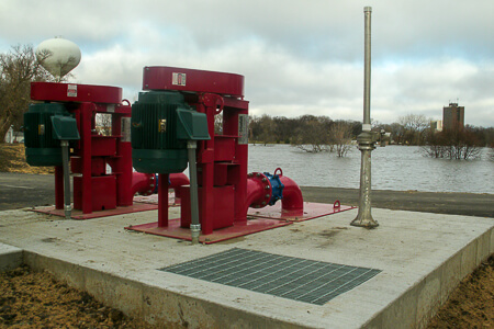 Two Crisafulli Electric Vertical Pumps installed